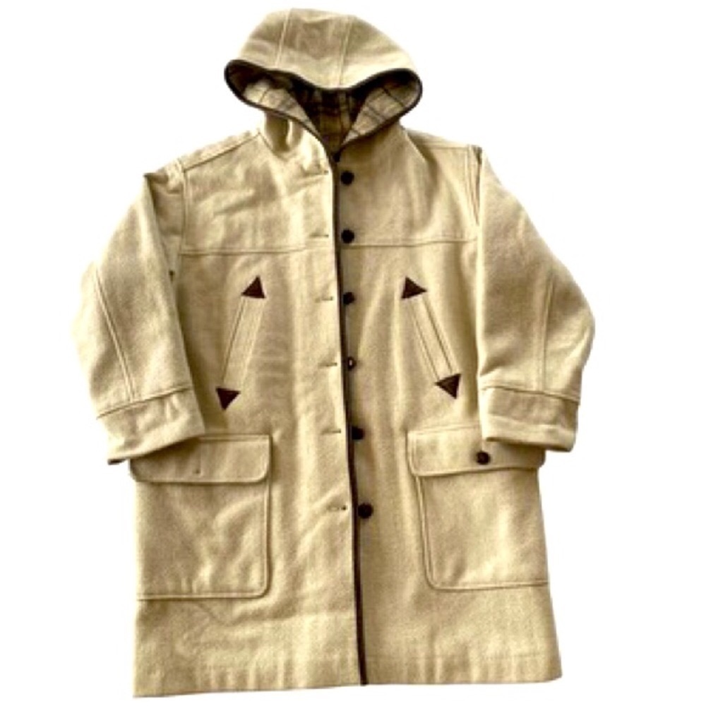 Club manteau m’en off white cream coat.